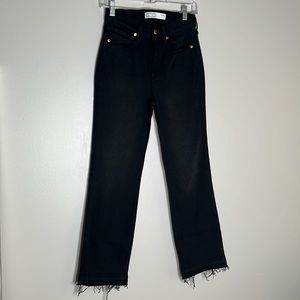 Black cropped AYR “The Rocker” jeans